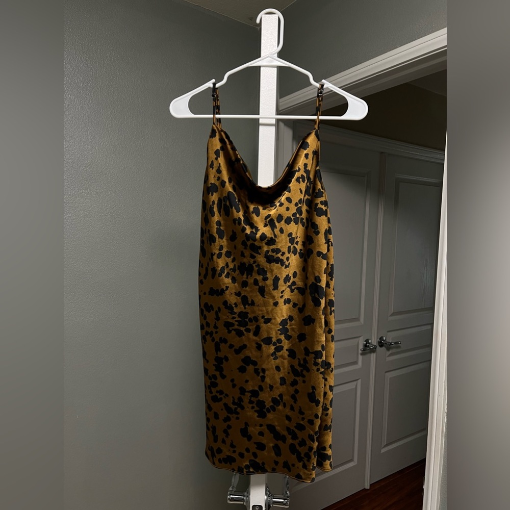 Women’s Satin Cowl Neck Dress